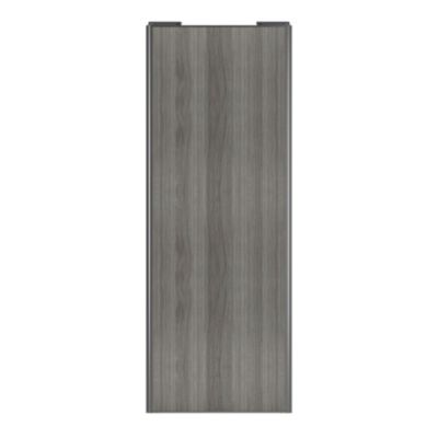 Porte de placard coulissante miroir profil gris GoodHome Arius H. 248,5 x  L. 92.2 cm + amortisseurs