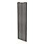 Porte de placard coulissante effet chêne grisé profil noir GoodHome Arius H. 248,5 x L. 77.2 cm + amortisseurs