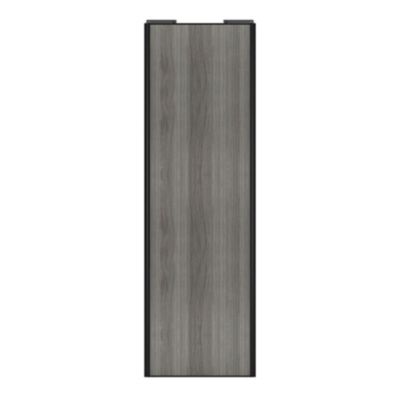 Porte de placard coulissante effet chêne grisé profil noir GoodHome Arius H. 248,5 x L. 77.2 cm + amortisseurs