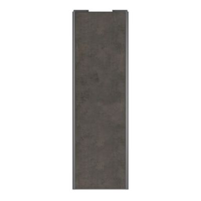 Porte de placard coulissante gris antique profil gris GoodHome Arius H. 248,5 x L. 77.2 cm + amortisseurs