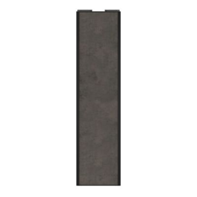 Porte de placard coulissante gris antique profil noir GoodHome Arius H. 248,5 x L. 62.2 cm + amortisseurs