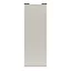 Porte de placard coulissante gris clair mat profil blanc GoodHome Arius H. 248,5 x L. 92.2 cm + amortisseurs
