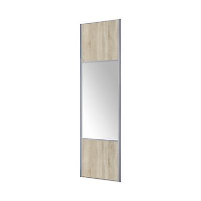 Porte de placard coulissante miroir chêne clair Form Valla 92,2 x 247,5 cm | Castorama