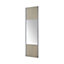 Porte de placard coulissante miroir chêne cendré Form Valla 92,2 x 245,6 cm