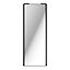 Porte de placard coulissante miroir profil noir GoodHome Arius H. 248,5 x L. 92.2 cm + amortisseurs