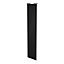 Porte de placard coulissante noir mat profil blanc GoodHome Arius H. 248,5 x L. 62.2 cm + amortisseurs