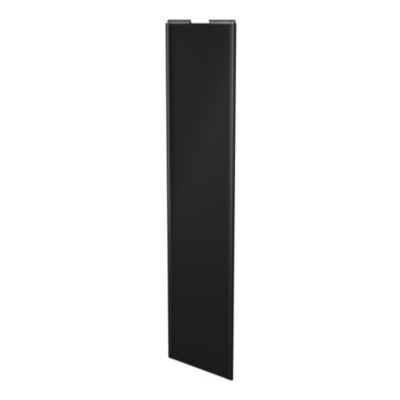 Porte de placard coulissante noir mat profil noir GoodHome Arius H. 248,5 x L. 62.2 cm + amortisseurs
