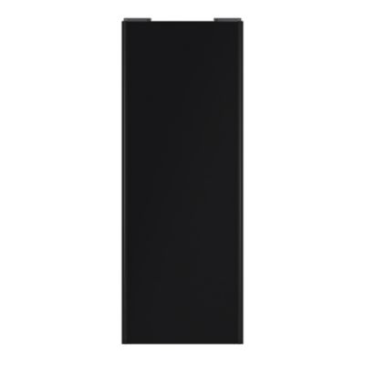 Porte de placard coulissante noir mat profil noir GoodHome Arius H. 248,5 x L. 92.2 cm + amortisseurs