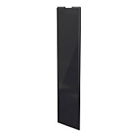 Porte de placard coulissante noir profil noir GoodHome Arius H. 248,5 x L. 62.2 cm + amortisseurs