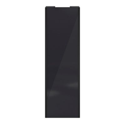 Porte de placard coulissante atelier effet chêne brut profil noir GoodHome  Arius H. 248,5 x L. 76.2 cm + amortisseurs