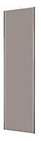 Porte de placard coulissante panneau brillant gris perle Form Valla 62,2 x 247,5 cm