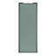 Porte de placard coulissante vert de gris profil gris GoodHome Arius H. 248,5 x L. 92.2 cm + amortisseurs
