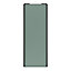 Porte de placard coulissante vert de gris profil noir GoodHome Arius H. 248,5 x L. 92.2 cm + amortisseurs