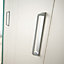 Porte de placard pliante métal blanc Kazed 77,5 x 242 cm