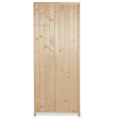 Porte de service bois 90 x h.200 cm poussant gauche