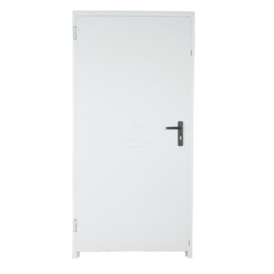 Porte de service isolée métal laqué blanc Andreu L.90 x H.200cm