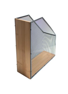 LuiceABC Porte-documents De Bureau En Métal Noir Avec 7