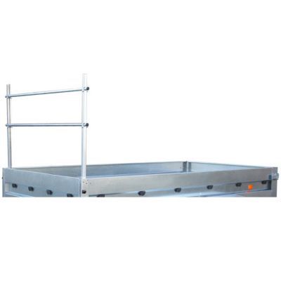 Porte échelle pour remorque L. 16,5 x H. 105/130 cm