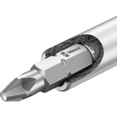 Porte-embout magnétique 75 mm 1/4" (6,3 mm) acier inoxydable - support universel 893/1/1