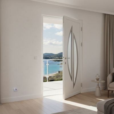 Porte en  PVC 1400  BELLA Blanc RAL 9016