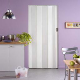 Porte extensible PVC blanc Cara 205 x 84 cm