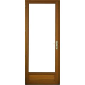 Porte Fenêtre Bois 1 Vantail H215 X L80 Tirant Gauche Côtes Tableau + Poignée Et Barillet (ref 01245f924) Gd Menuiseries