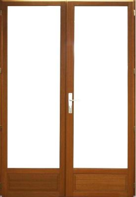 porte Fenêtre Bois 2 Vantaux H205 X L100 Côtes Tableau Gd Menuiseries