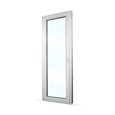 Porte fenêtre oscillo-battante PVC blanc L 860mm x H 2150mm ouvrant gauche