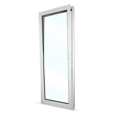 Porte fenêtre oscillo-battante PVC blanc L 860mm x H 2150mm ouvrant gauche
