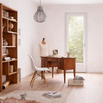 Porte fenêtre PVC blanc 1 vantail hors tout H 208 x L 86 cm ouverture française pour pose en neuf - tirant gauche