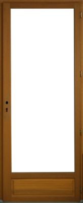 Porte Fenetre Bois 1 Vantail H205 X L80 Cm Côte Tableau Tirant Droite Gd Menuiseries