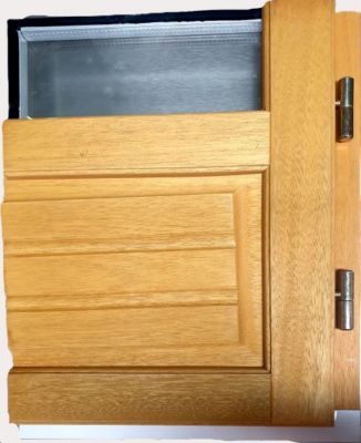 Porte Fenetre Bois 1 Vantail H205 X L80 Cm Côte Tableau Tirant Droite Gd Menuiseries