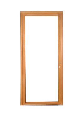Porte fenêtre bois 1 vantail l.80 x H.215 cm tirant droit GoodHome