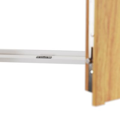 Porte fenêtre bois 2 vantaux l.140 x H.215 cm tirant droit GoodHome