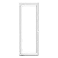 Porte fenêtre PVC 1 vantail tirant GoodHome blanc - l.80 x h.205 cm, tirant gauche