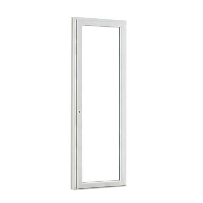 Porte fenêtre PVC 1 vantail tirant GoodHome blanc - l.80 x h.215 cm, tirant droit