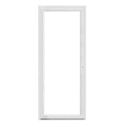 Porte fenêtre PVC 1 vantail tirant GoodHome blanc - l.80 x h.215 cm, tirant gauche