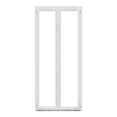 Porte fenêtre PVC 2 vantaux GoodHome blanc - 100 x h.215 cm, tirant droit