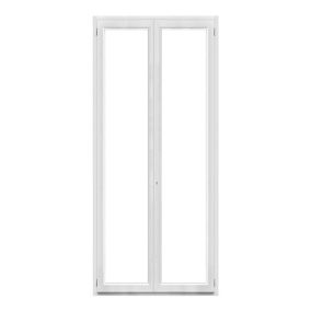 Porte fenêtre PVC 2 vantaux GoodHome blanc - 100 x h.215 cm, tirant droit