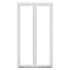 Porte fenêtre PVC 2 vantaux GoodHome blanc - l.120 x h.205 cm, tirant droit