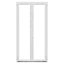 Porte fenêtre PVC 2 vantaux GoodHome blanc - l.120 x h.225 cm, tirant droit