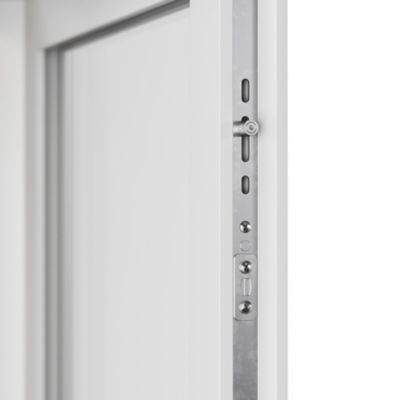 Porte fenêtre PVC 2 vantaux GoodHome blanc - l.140 x h.215 cm, tirant droit