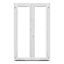Porte fenêtre PVC 2 vantaux GoodHome blanc - l.140 x h.215 cm, tirant droit