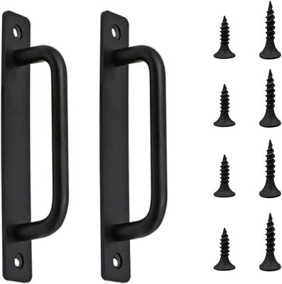 Porte Fixes en Alliage D'Aluminium, Poignées de Porte Coulissantes, Poignées de Porte Robustes,  Portes de Grange, Portes en Bois
