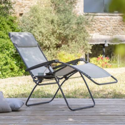 Porte gobelet relaxe Lafuma gris anthracite l.30cm x H.7cm