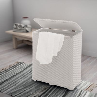 Porte-Linge De Bain Blanc 70Lt Robinia De Kiamami Valentina