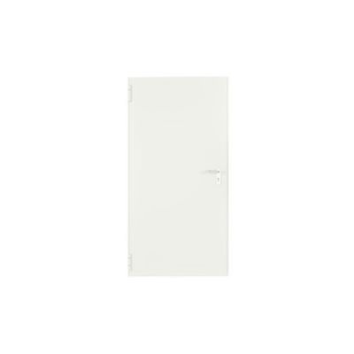 Porte Métallique Industrielle Coupe Feu 1H Réversible L1000 H2050 RAL9010 En Applique