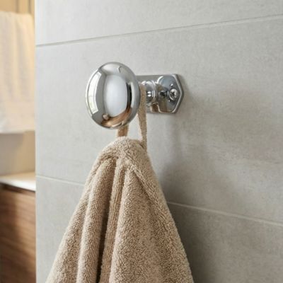 Porte-manteau à fixer métal chromé Form Lodz 1 tête