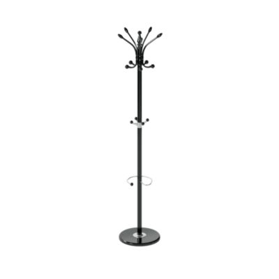 Porte manteaux 15 têtes H.182 cm en acier effet marbre noir 5Five
