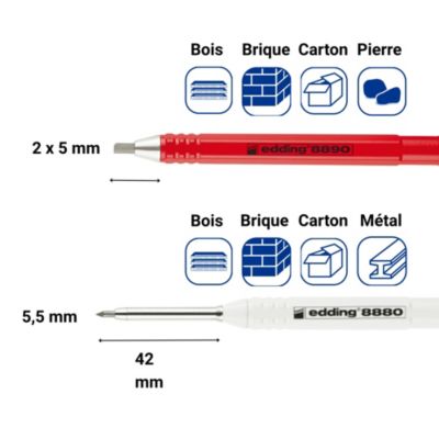 Porte-mine Crayon Charpentier HB Edding 8890
